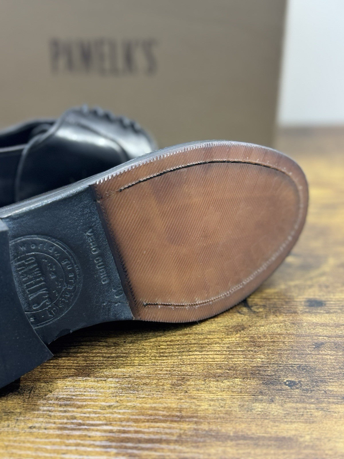 Pawelk’s Derby   Uomo Pelle Nero   Hand  Made  Made  In Italy Derby 39