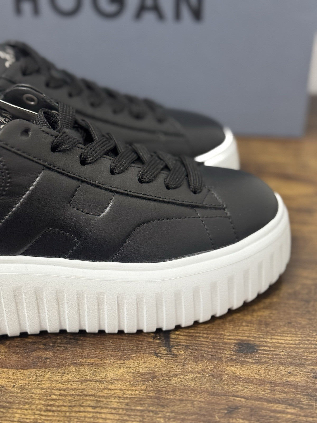 Hogan H Stipes  Sneaker Pelle Nero   Casual Hogan Donna 35