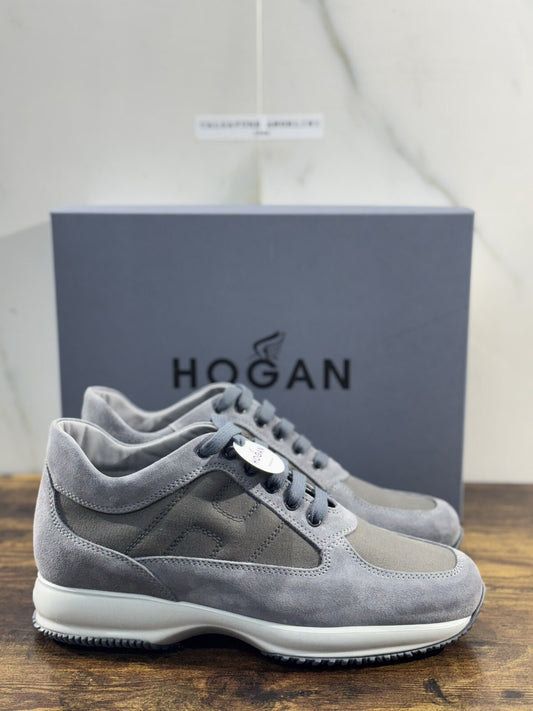 Hogan Interactive  Uomo Suede Catrame  Luxury Hogan Men 42.5