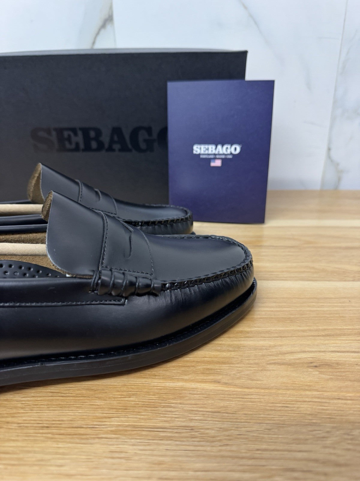 Sebago Classic Dan Pelle Nero Casual Sebago Uomo 43.5