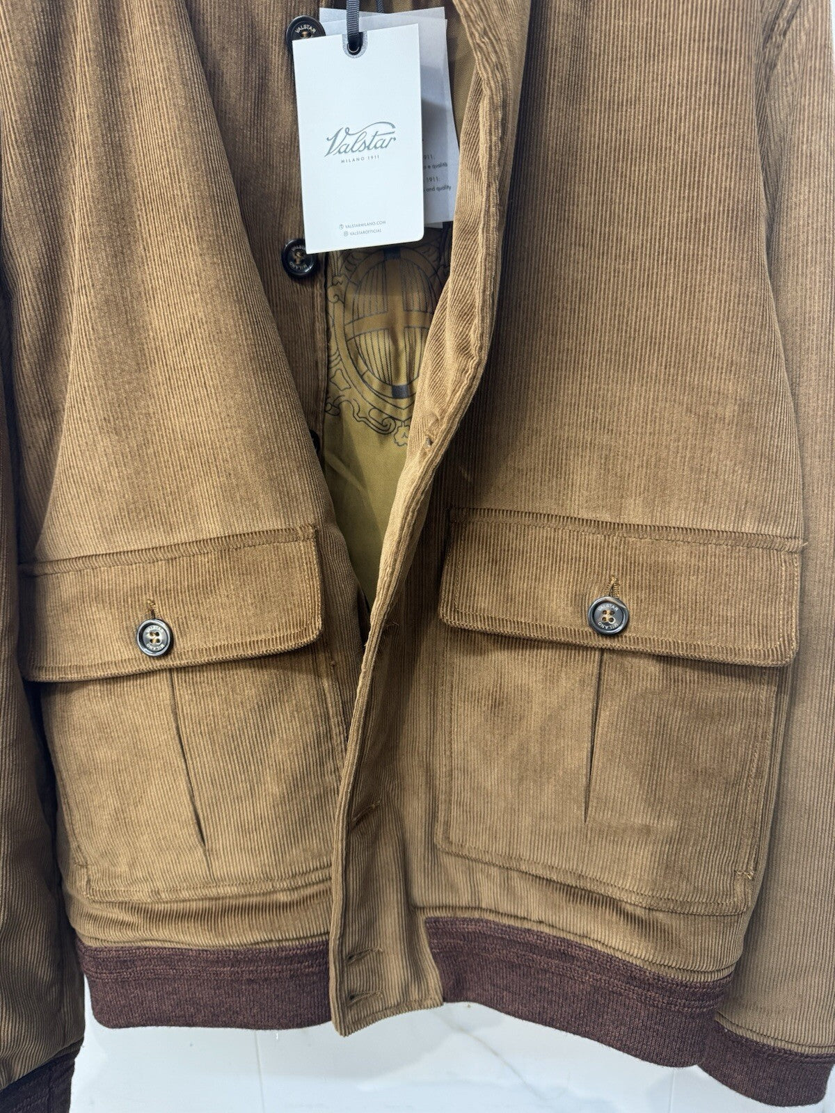 Valstar Bomber Icon Uomo Velluto Miele Icon Jacket Men Valstarino 50
