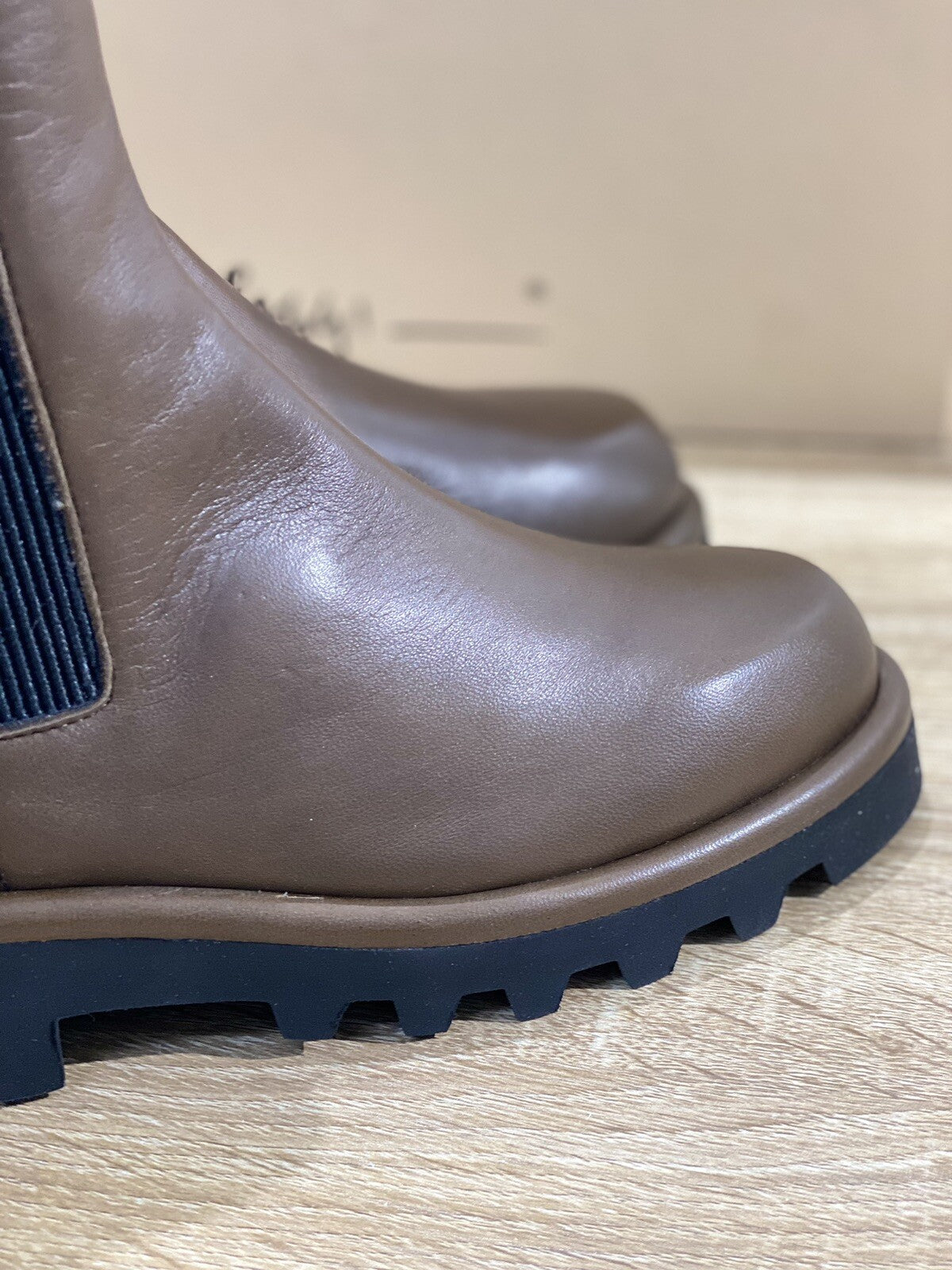 Lorena Paggi Chelsea Boot donna 22253 pelle Military luxury boot Fur 42