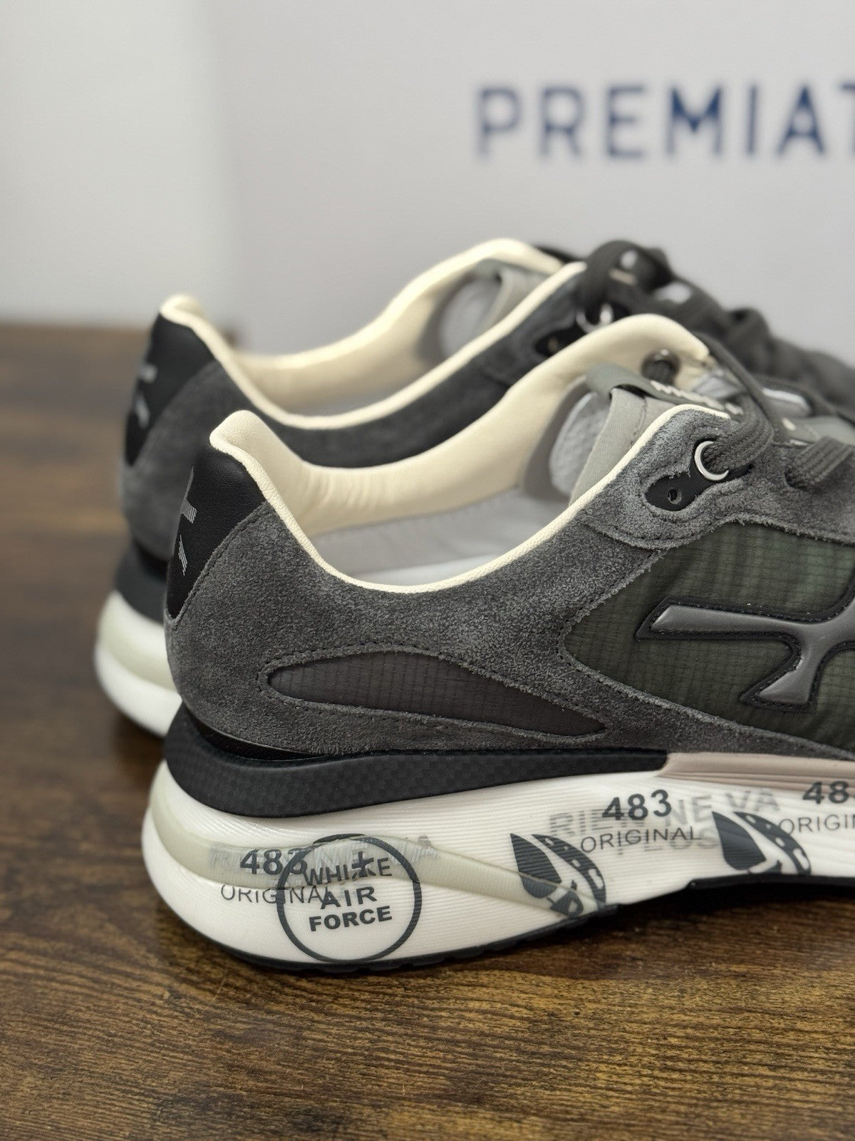 Premiata Moerun Sneaker Suede Grey   Casual Premiata Uomo 44