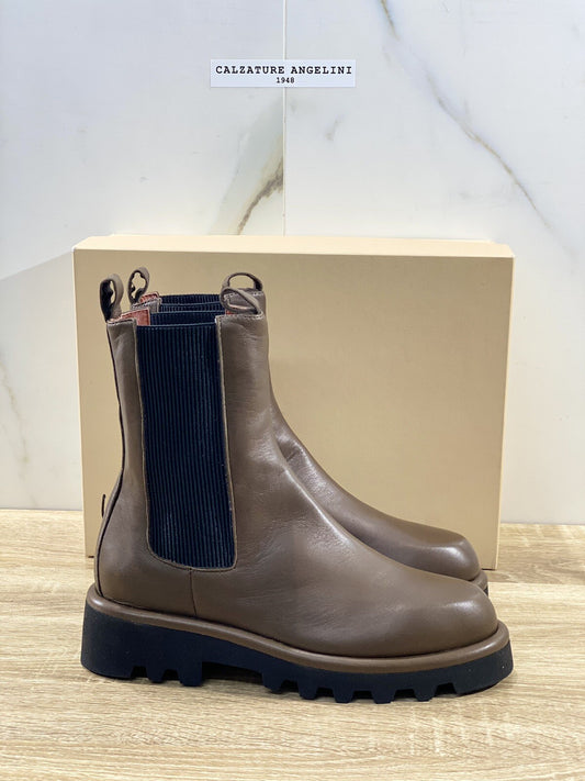 Lorena Paggi Chelsea Boot donna 22253 pelle Military luxury boot Fur 42