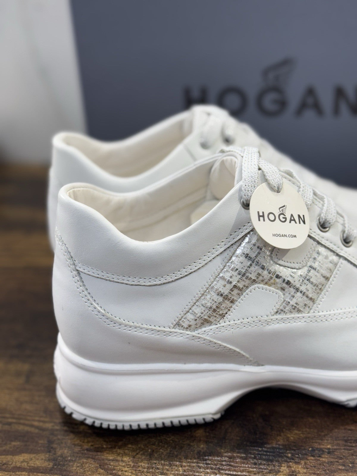 Hogan Interactive Pelle Argento Bianca   Casual Hogan Donna 39