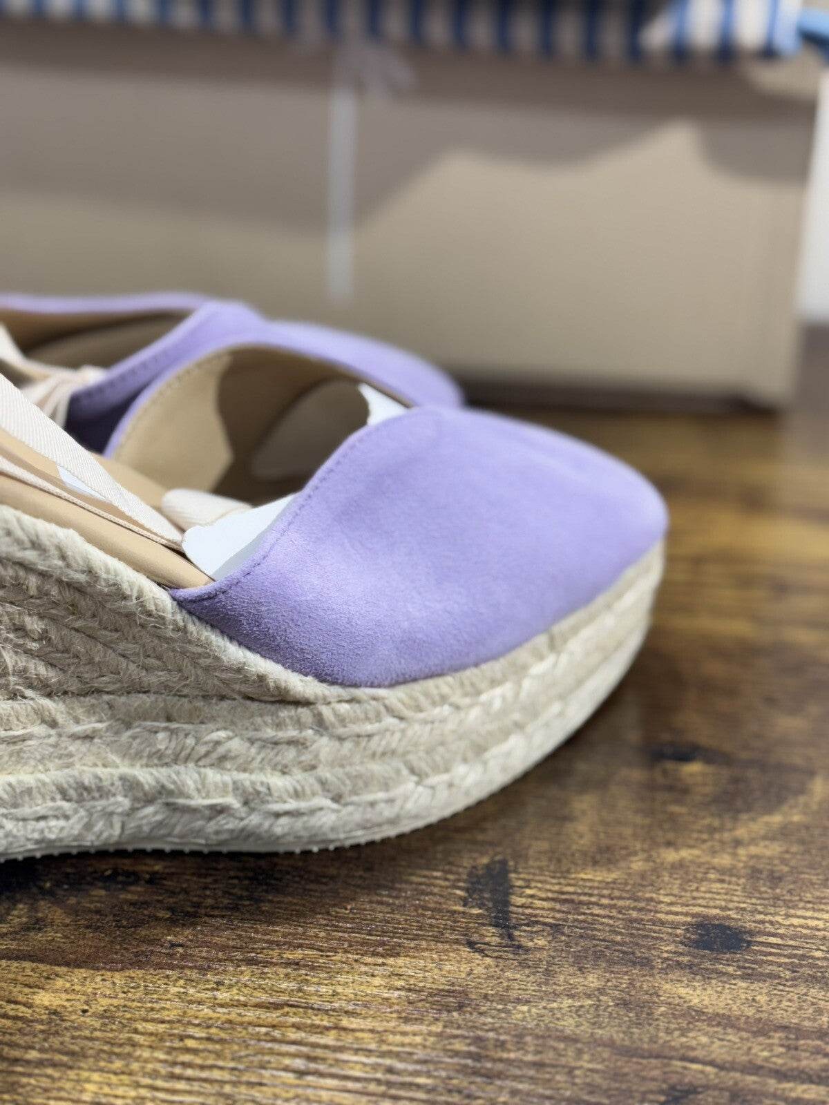 Manebi’ Sandalo Donna Zeppa Lilla Suede Casual Manebi’ Summer Icon 39