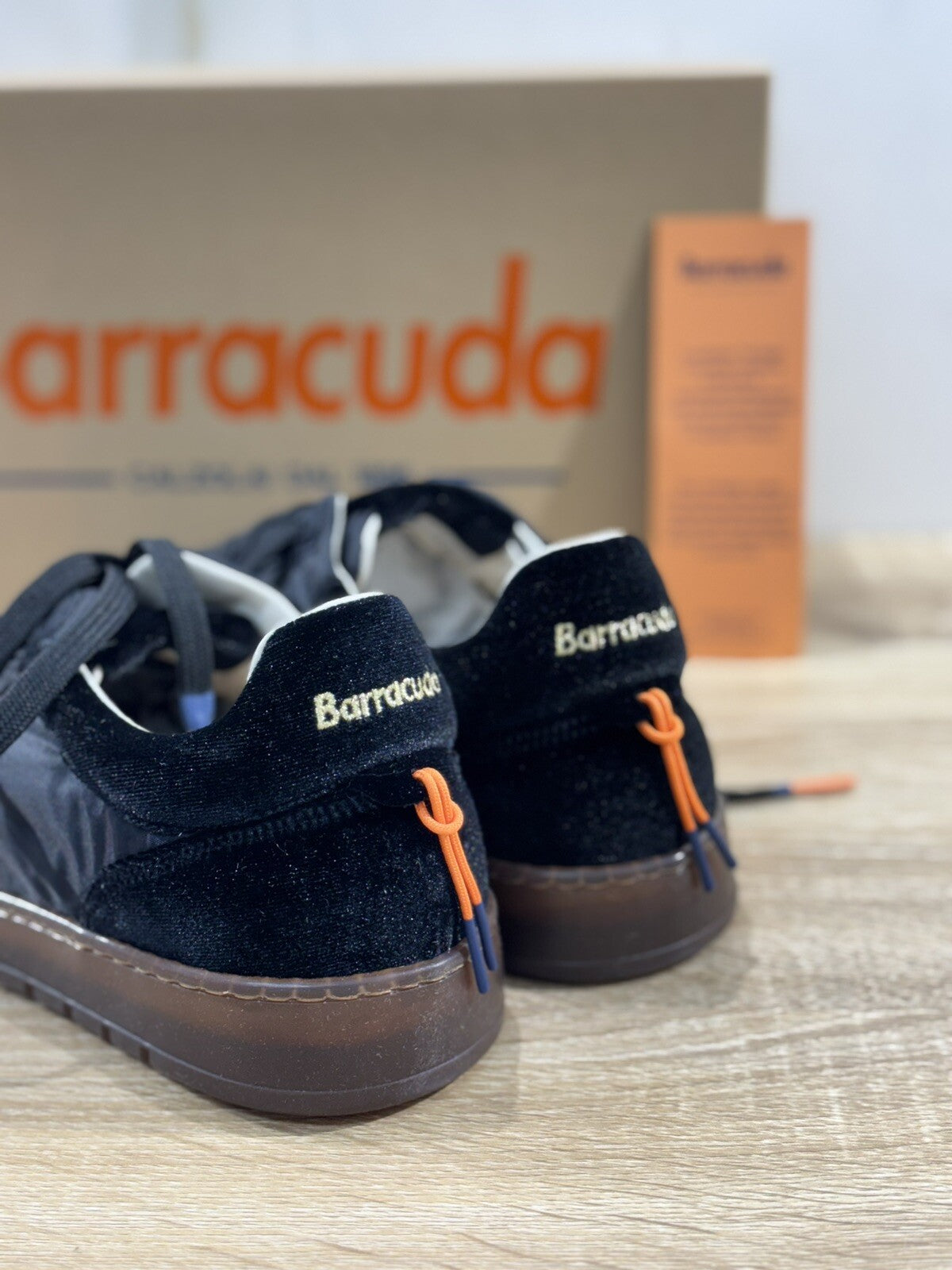 Barracuda Sneaker Uomo Camoscione Vintage Fully Made In Italy Nera 41