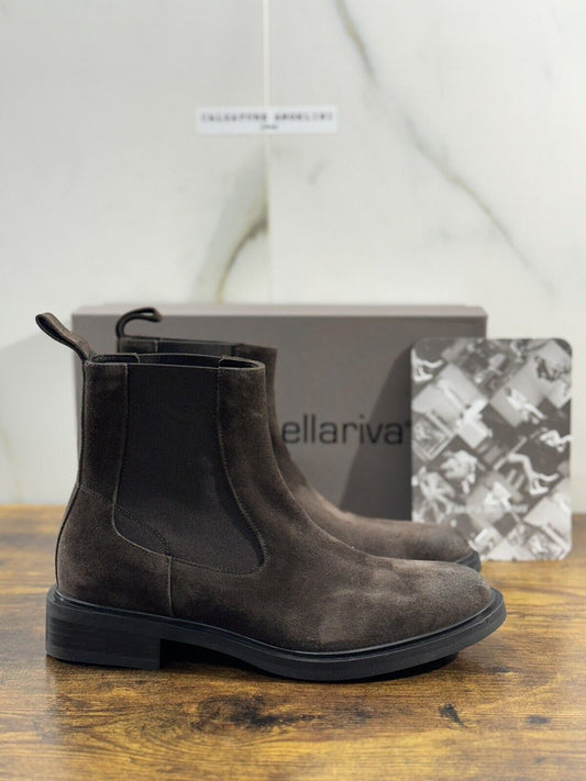 Laura Bellariva Stivaletto  Donna Suede Brown Chelsea Boot Woman 37