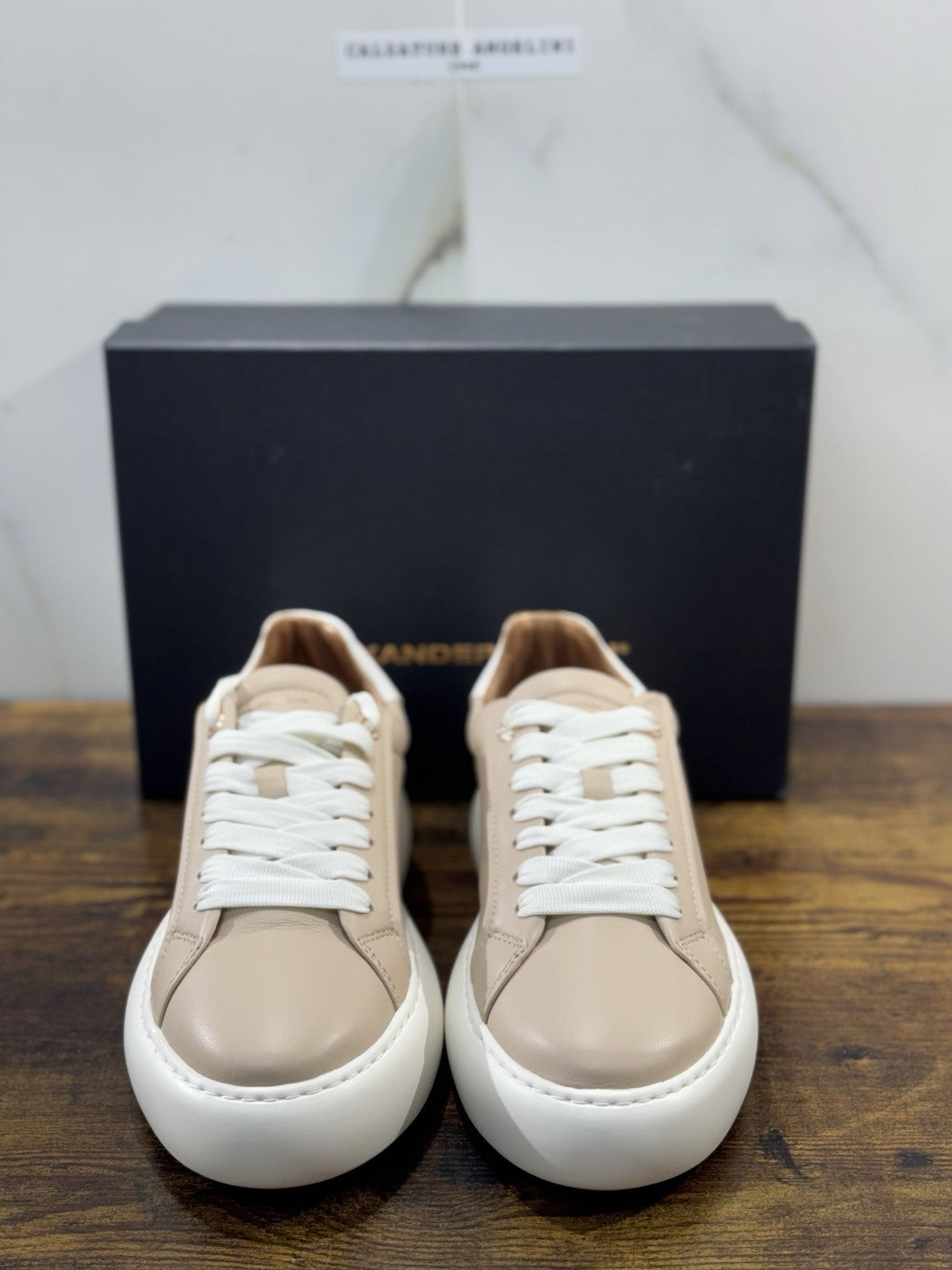Alexander Smith Sneaker Soho Pelle Beige Donna 40