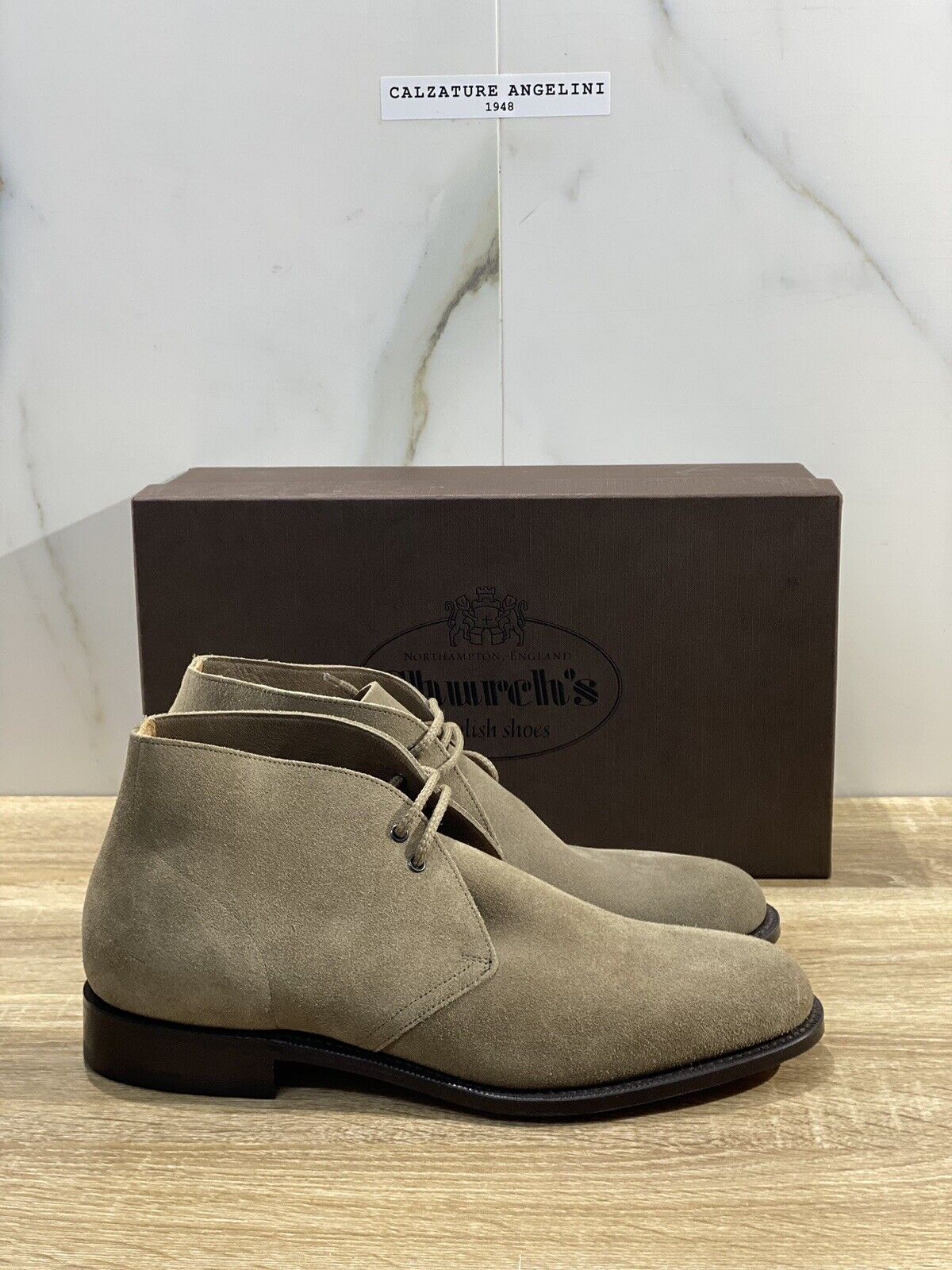 Church’s Sahara L polacchino uomo suede stone fondo cuoio church’s men 40