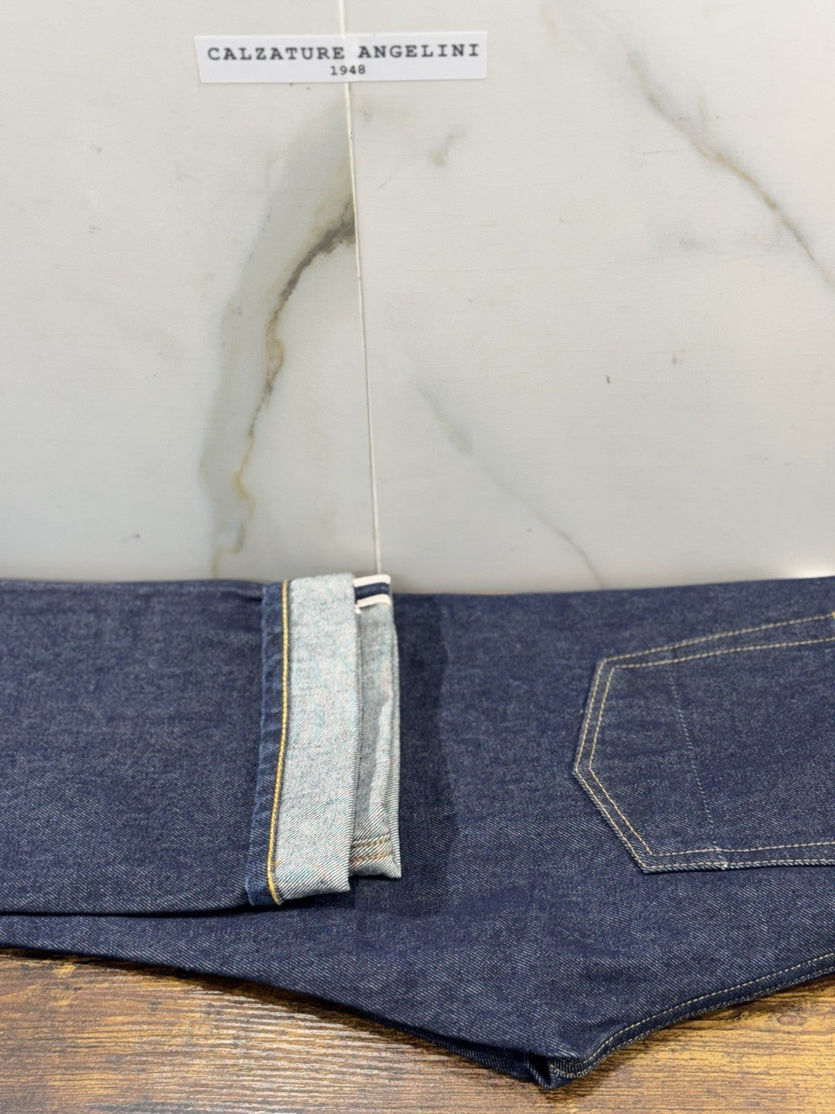 Tela Genova Jeans Uomo Cimosato  Blu Regular Fit Taglia 29