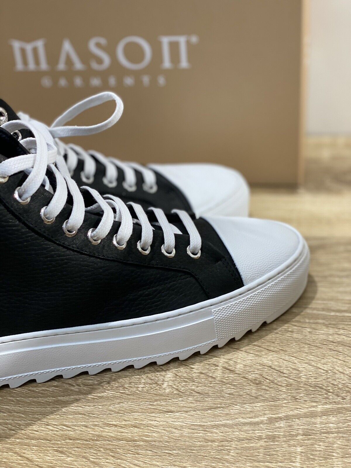 Mason Garments Sneaker uomo Astro hi top sneaker pelle nera 42