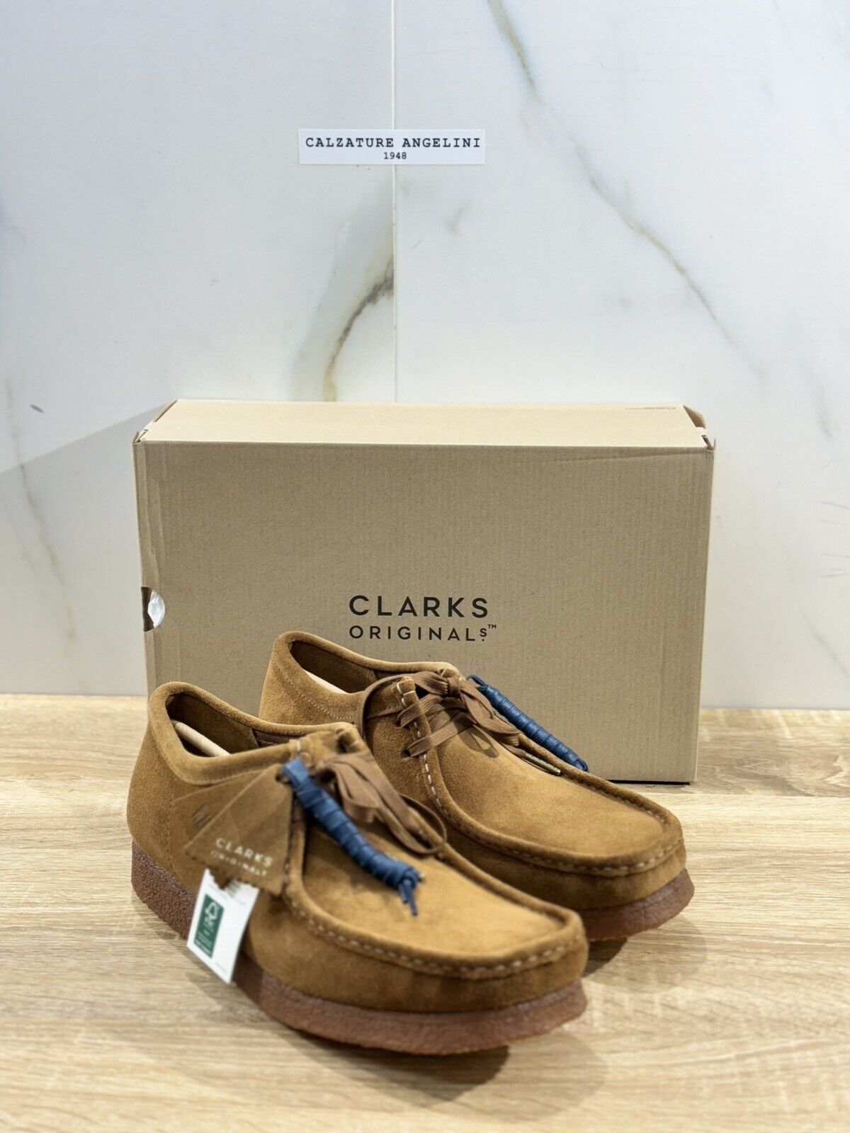 Clarks Wallabee Cup Scarpa Uomo Suede Cola   Icon Clarks Men Shoes 43