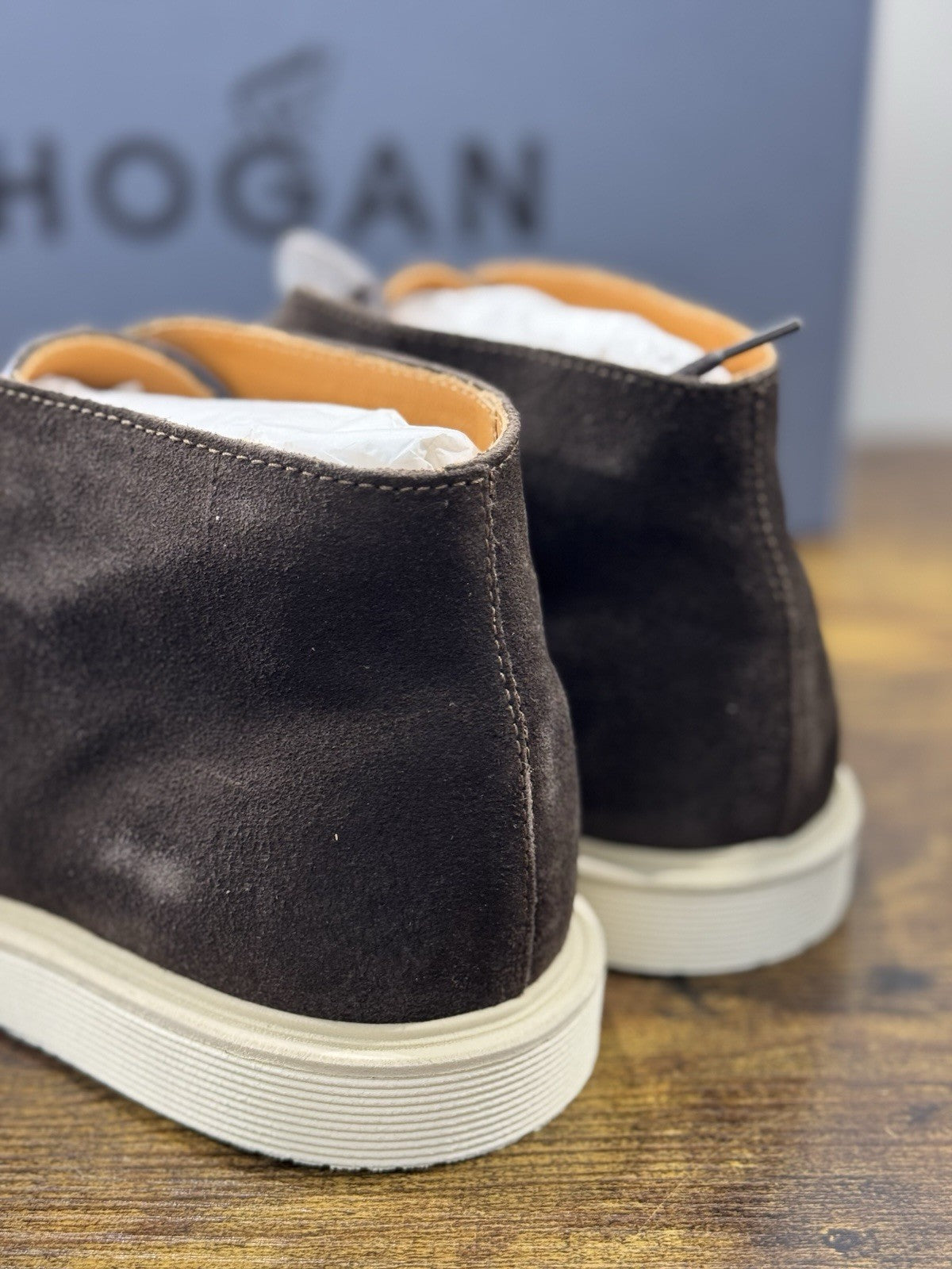 Hogan H633 Polacco Suede T Moro  Memory Foam Casual Hogan Uomo 42.5
