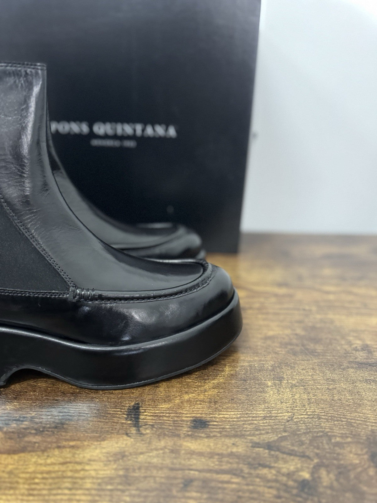 Pons Quintana Stivaletto Pelle Nero Casual Boot Donna 40