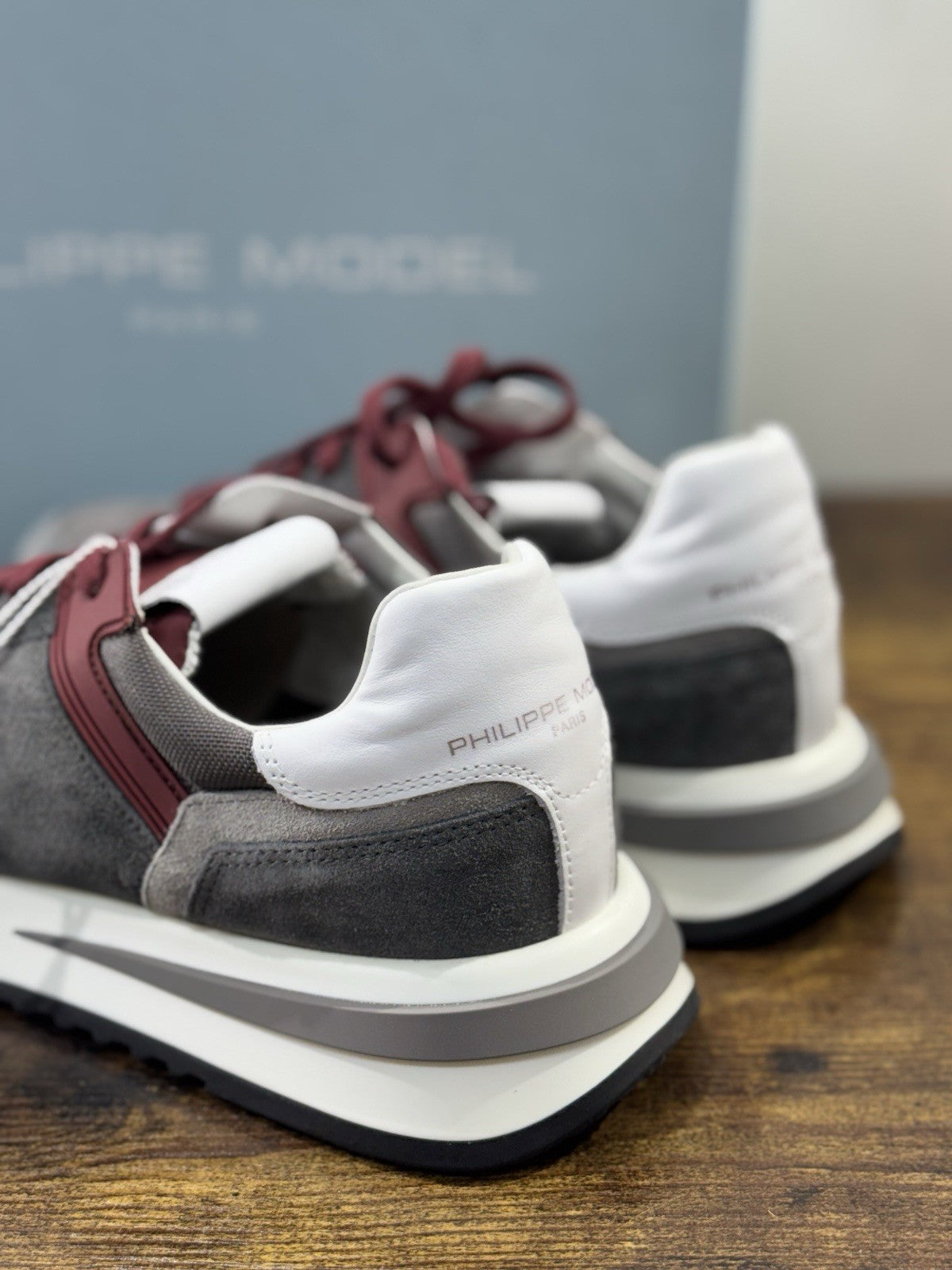 Philippe Model  Tropez  Sneaker Pelle Grey    Casual Uomo 42