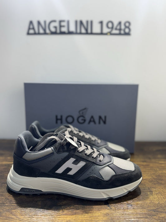 Hogan Hyperlight Sneaker Suede Navy Grey  Memory Foam Causal Hogan Uomo 41.5