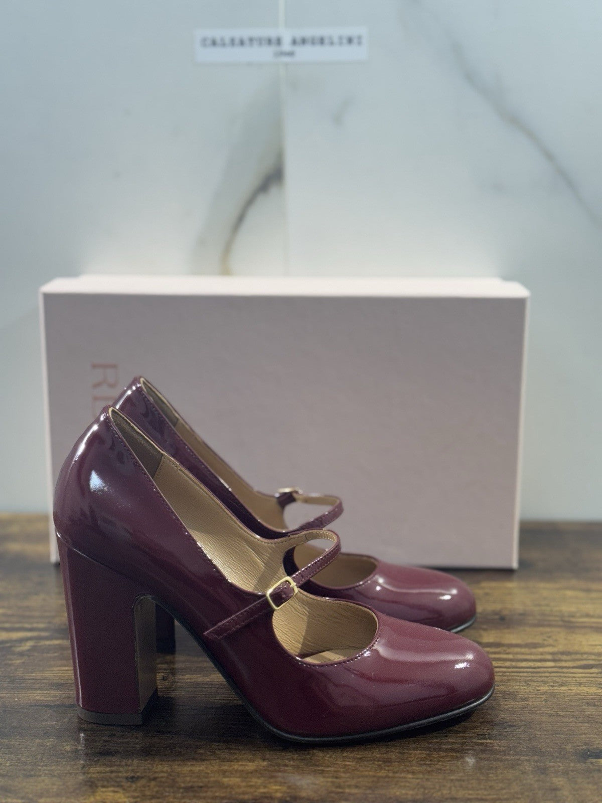 Relac  Décolleté  Mary Jane Pelle Barolo  Luxury Made In Italy Donna 37.5