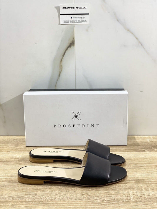 Prosperine Sandalo donna 3035     Pelle   Nero Flat Mule 37.5