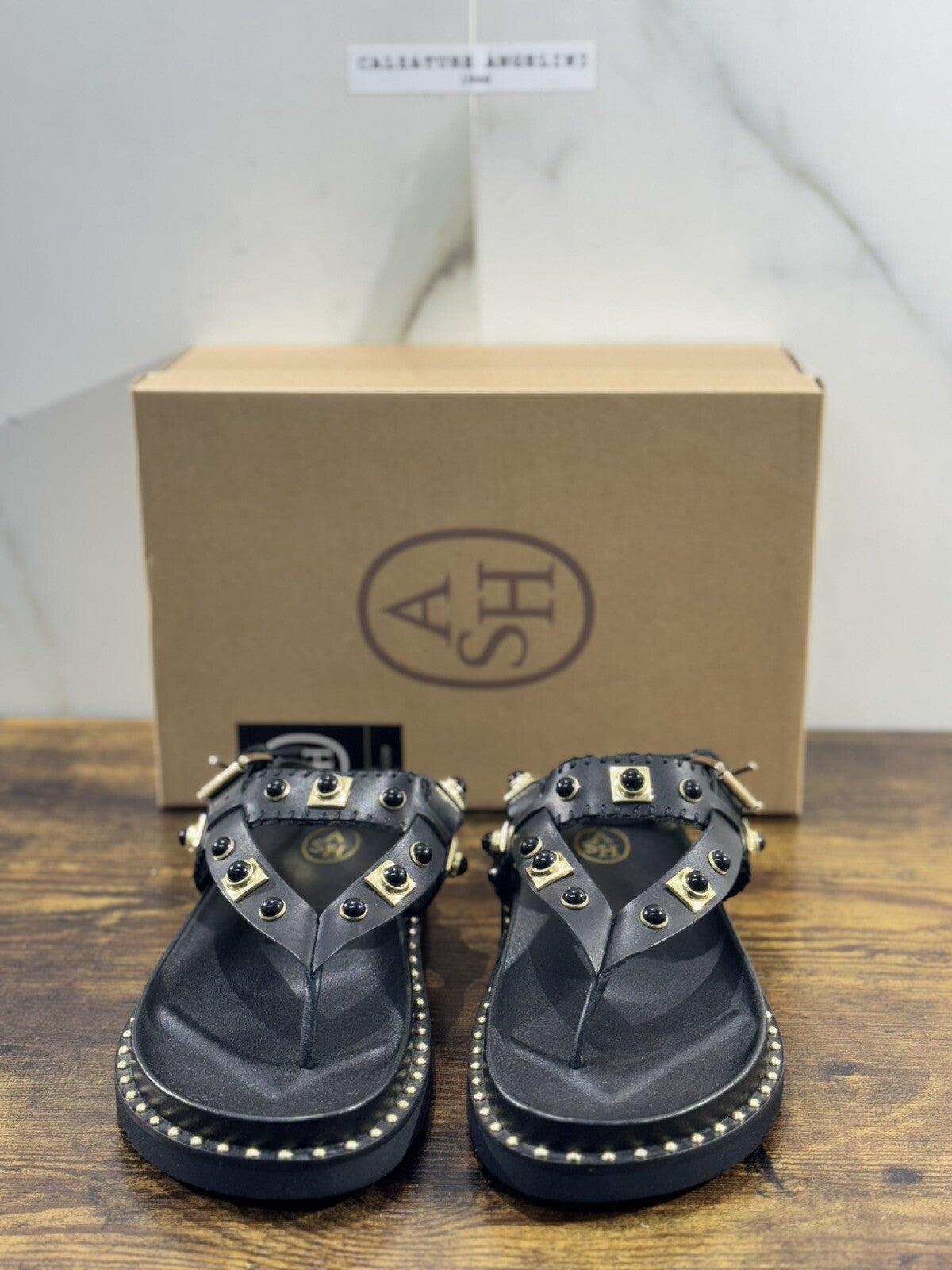 Ash Uteca Sandalo Donna Pelle Nero Luxury Woman Ash Sandali 41