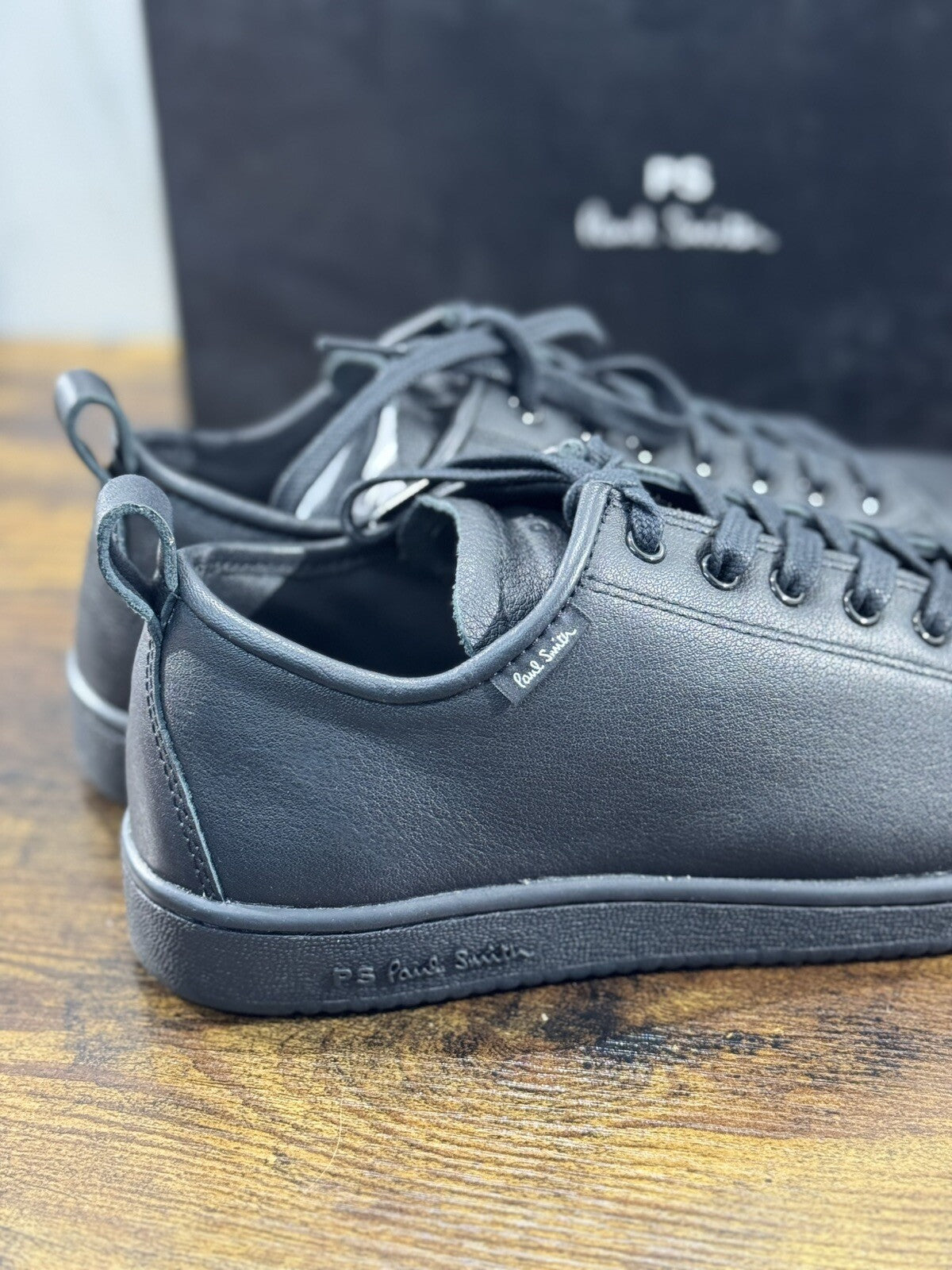 Paul Smith Sneaker Uomo Miyata Pelle Nera Casual Luxury Men Shoe 40