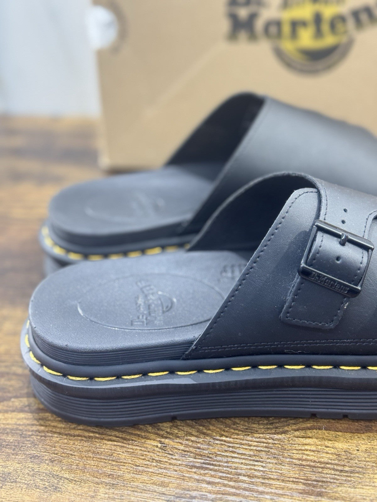 Dr Martens Sandalo  Dax Pelle Nero Casual Dr Martens Uomo 42