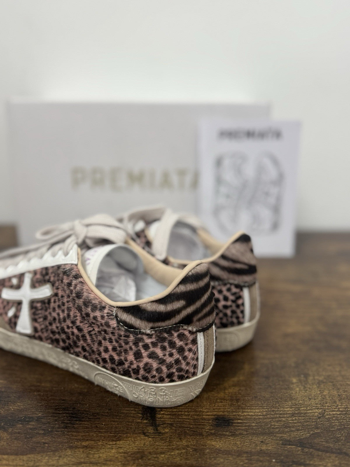 Premiata Steven   Sneaker Pelle Leopard     Casual Premiata Scarpa Donna 41