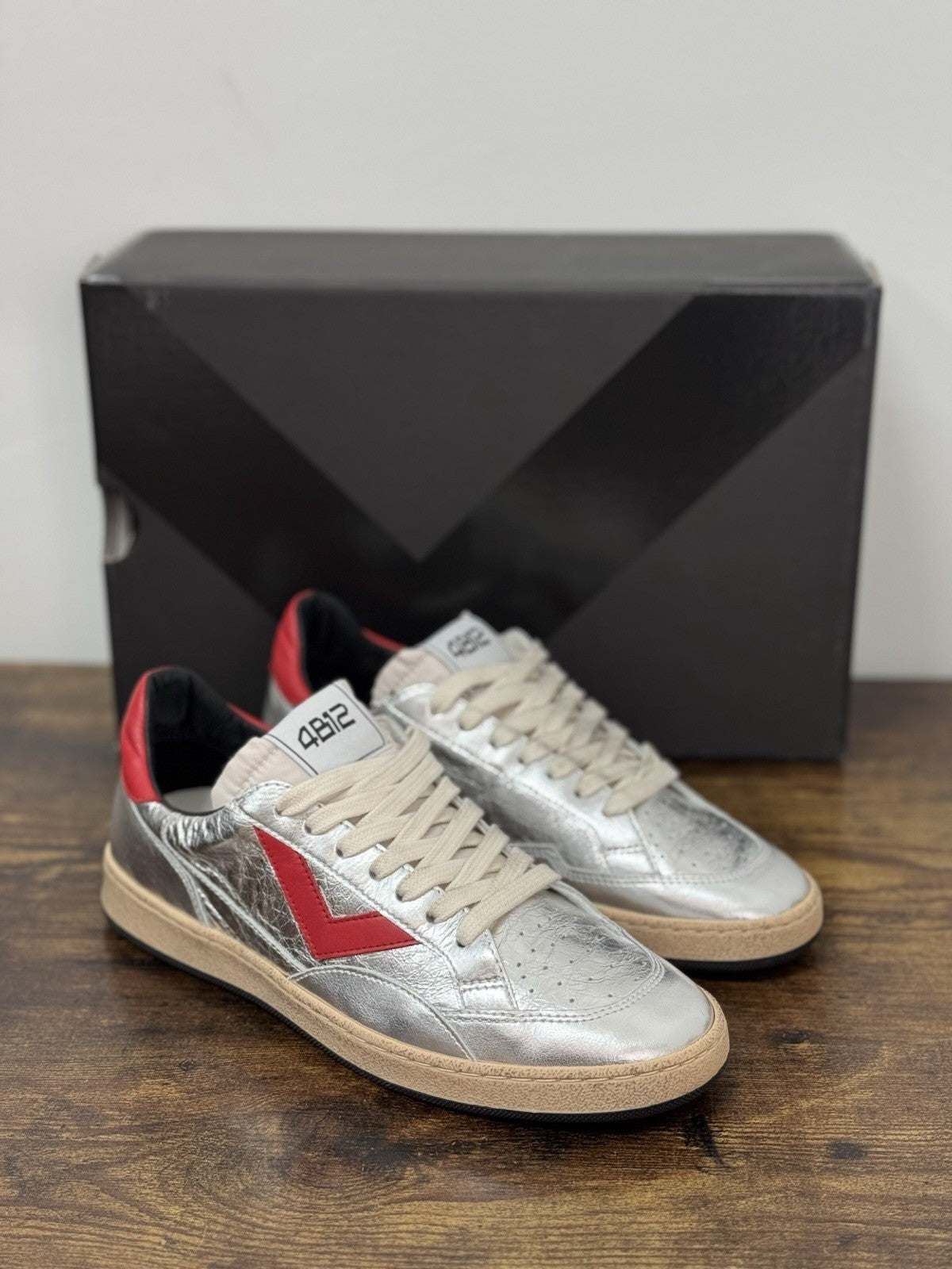 4B12 Sneaker Play New  Silver  Casual Scarpa Donna 38