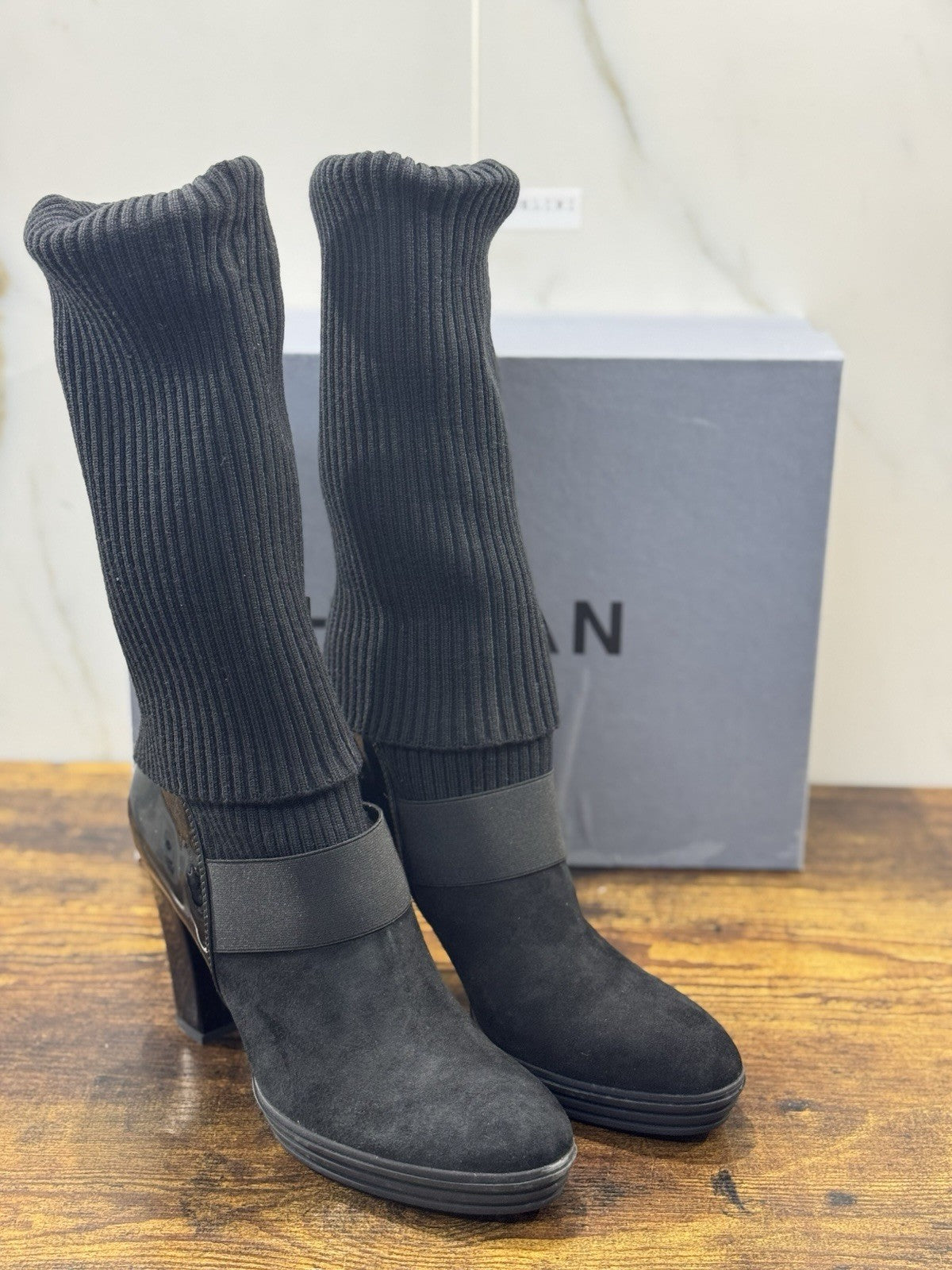 Hogan Interactive Stivaletto  Suede Nero  Con Tacco Casual Hogan Donna 38