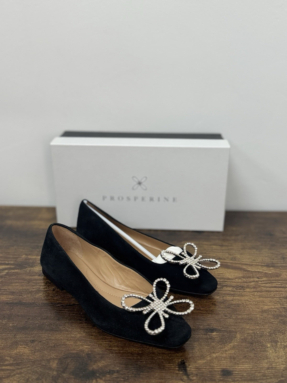 Prosperine Ballerina  Suede Nero  Flat  Scarpa Donna 36