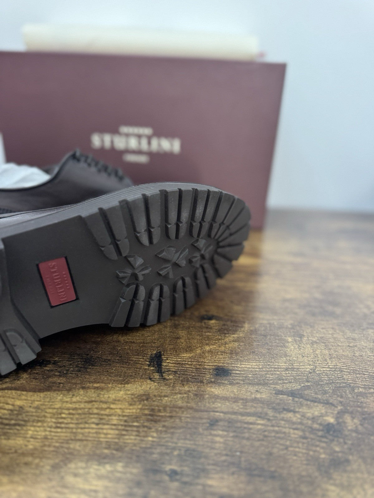 Sturlini Stringata Uomo Pelle Marrone       Luxury Scarpa Uomo 43