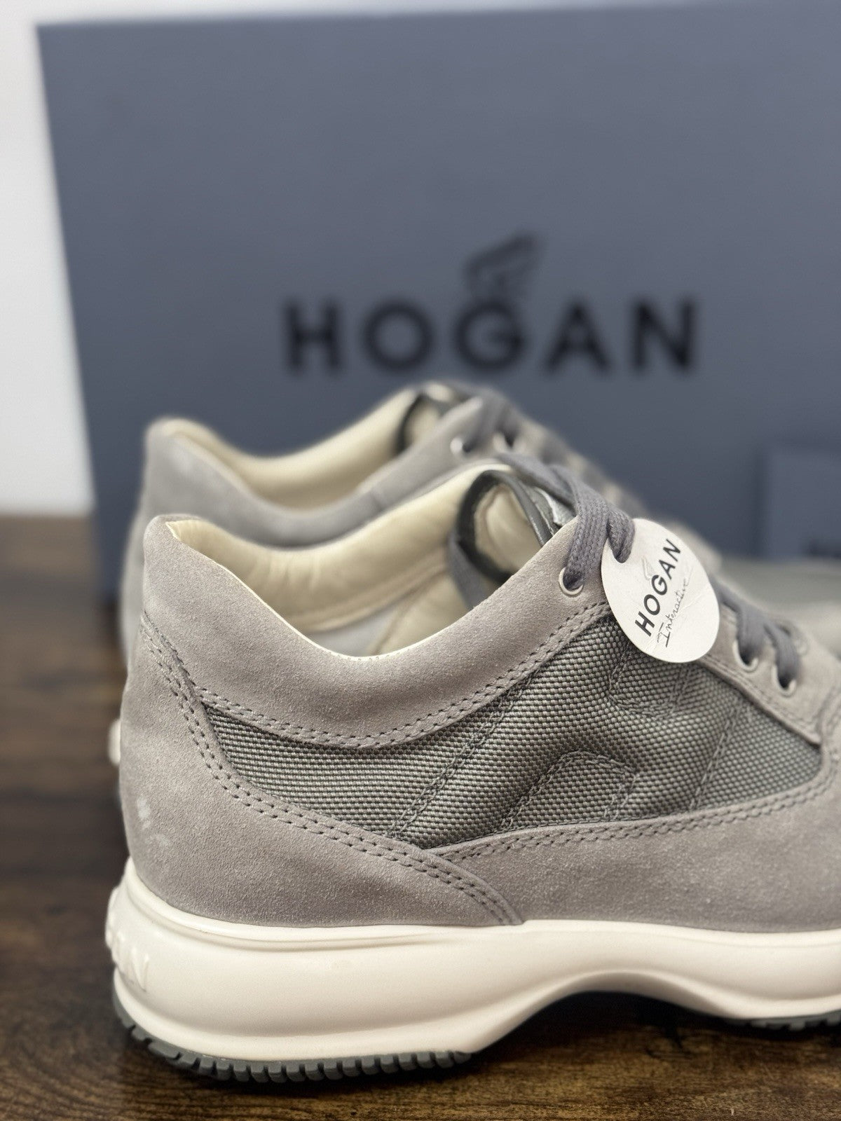 Hogan Interactive Icon Pelle Grey Glasse’    Casual Sneaker Hogan Uomo 39