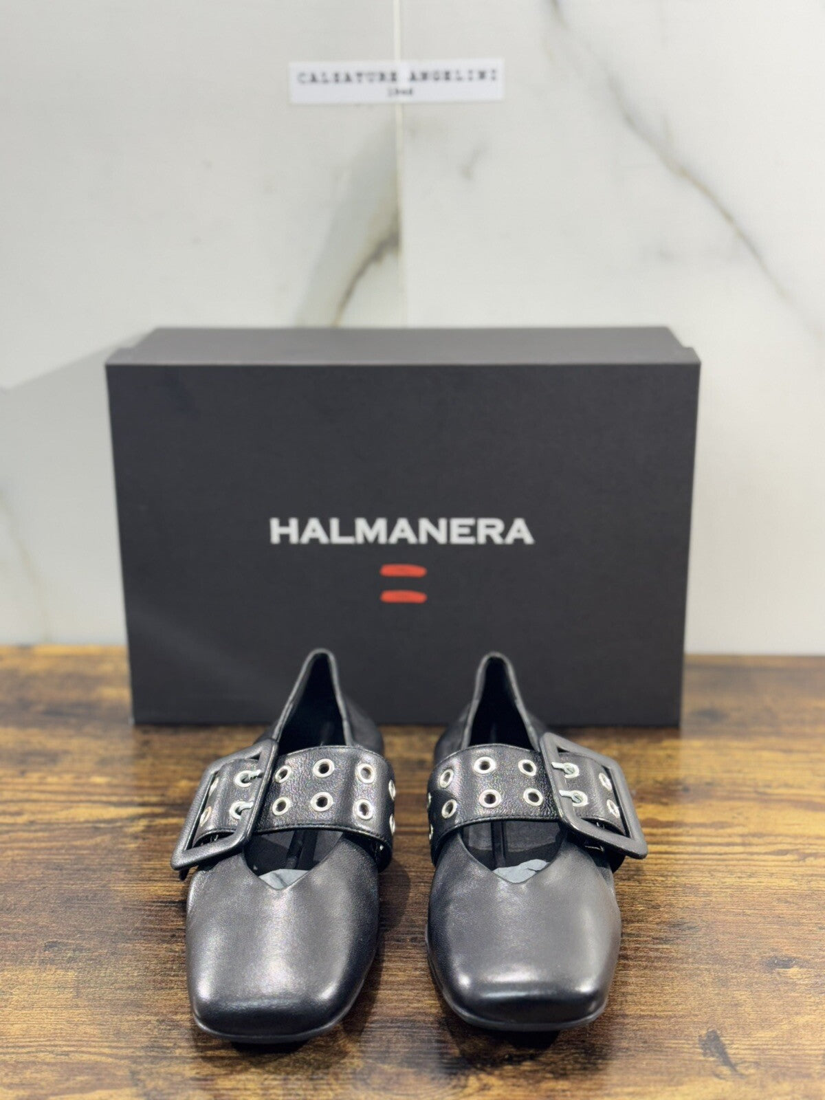 Halmanera Ballerina  Donna Peg 14 In Pelle Nera Super  Soft  Luxury Shoes 41