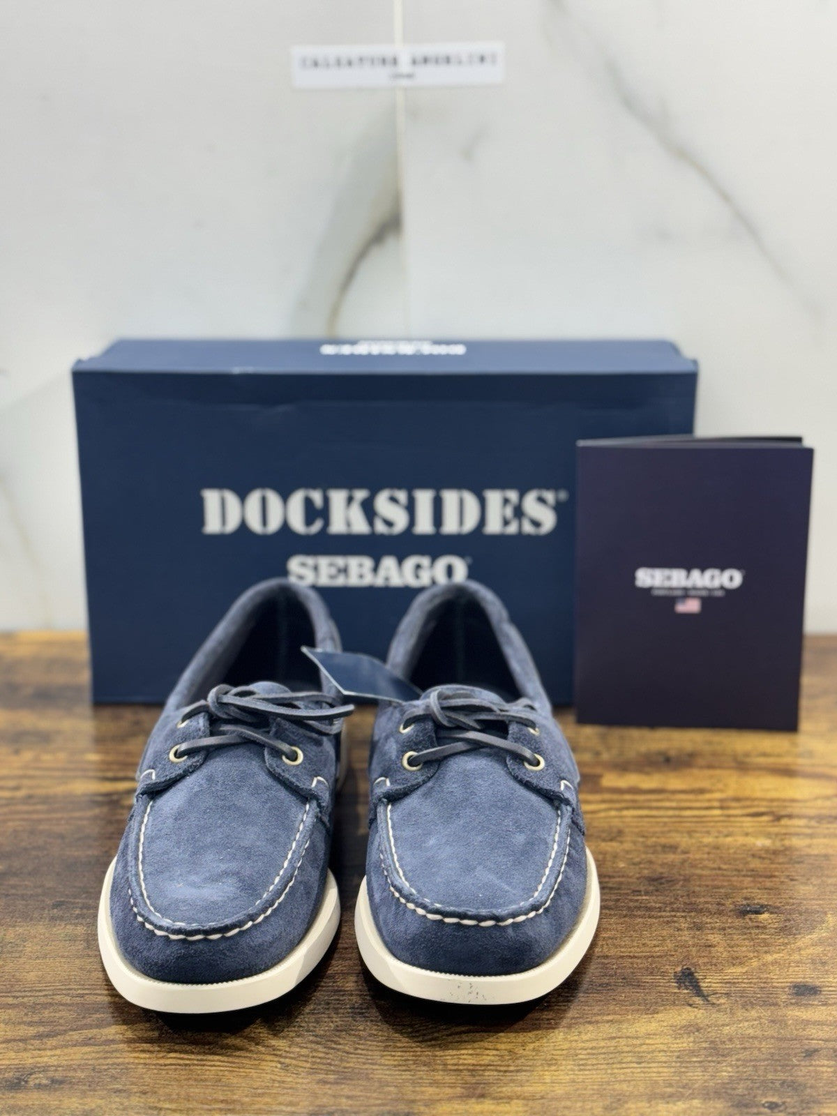 Sebago Portland Flash Out Barca   Icon Sebago Suede Blue Navy  Icon Uomo 44