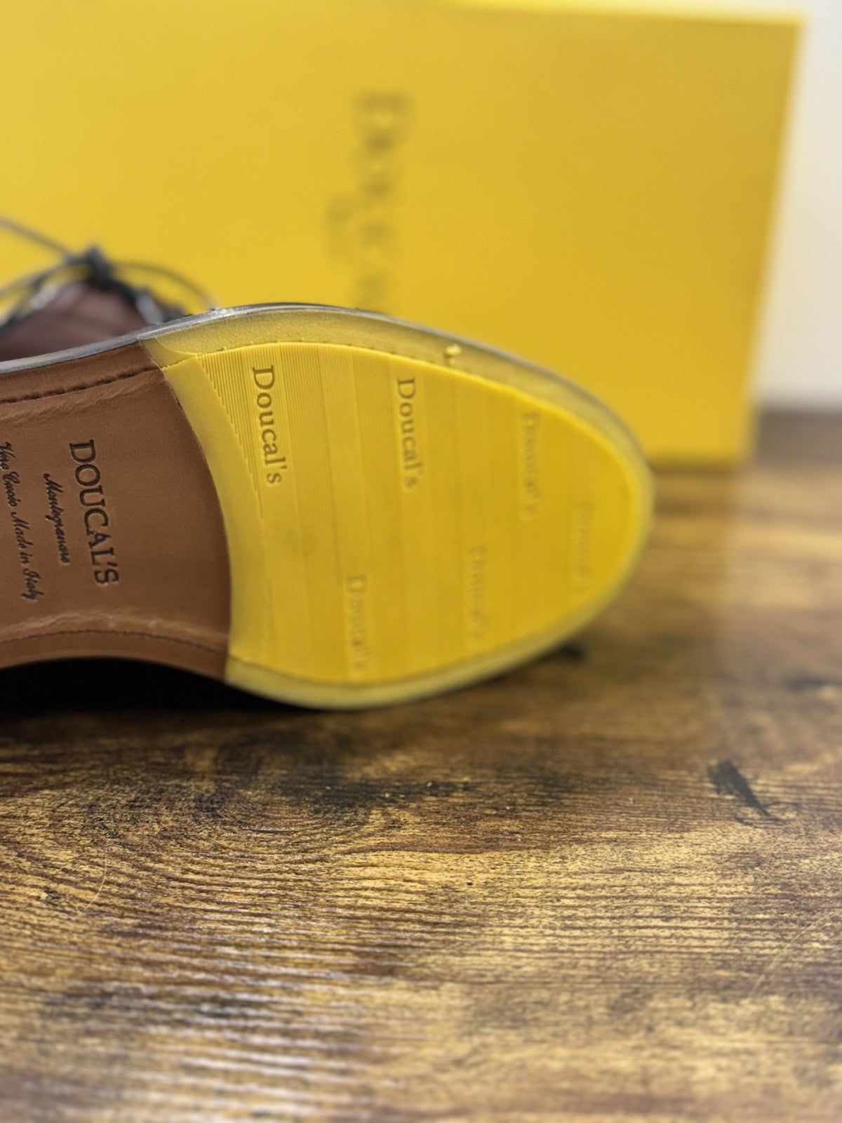 Doucal’s Derby Pelle Polish Castagno Luxury Doucal’s Scarpa Uomo 40.5