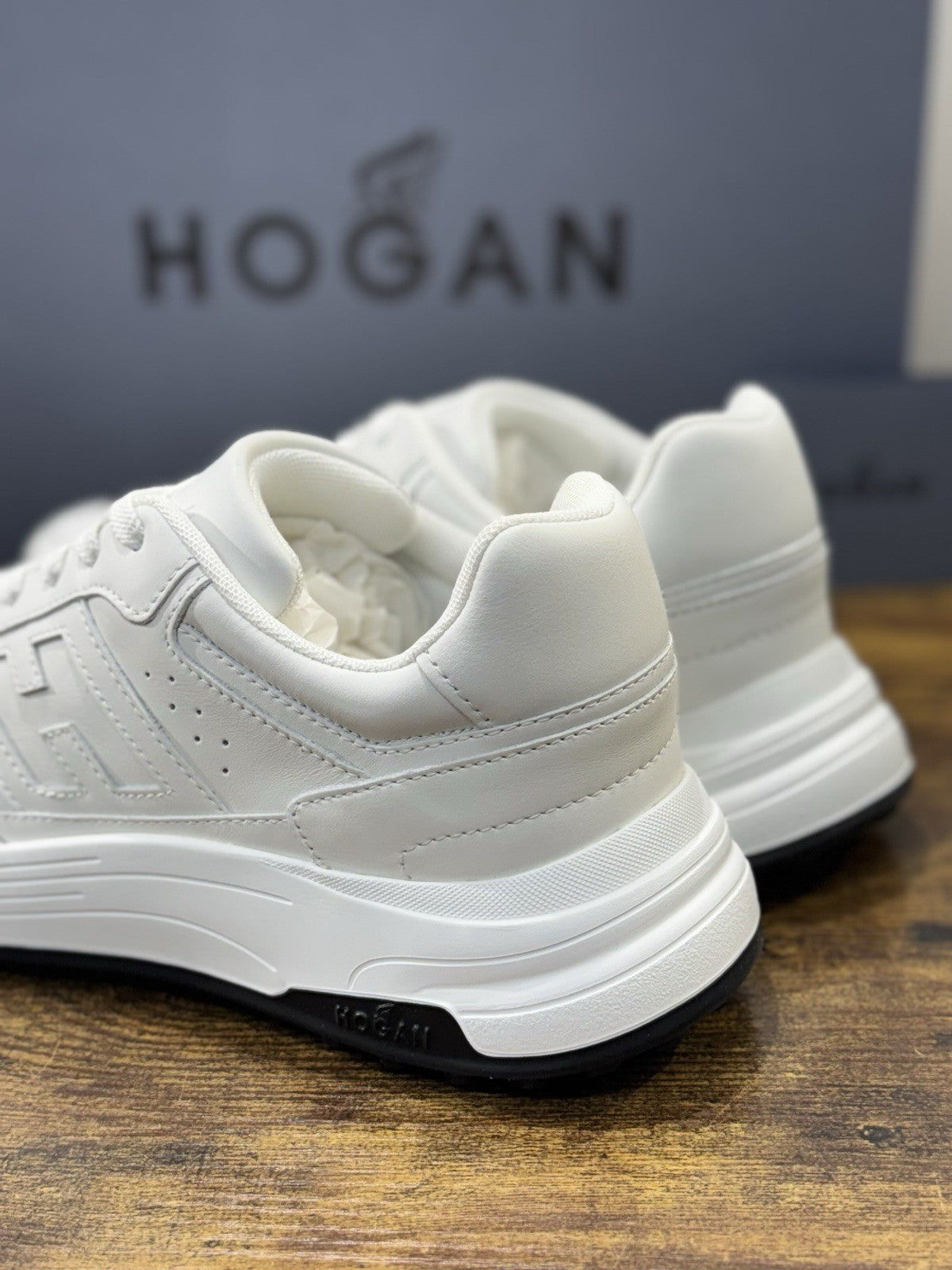 Hogan New Hyperlight Pelle Bianca    memory foam Luxury HoganShoes Uomo 40.5
