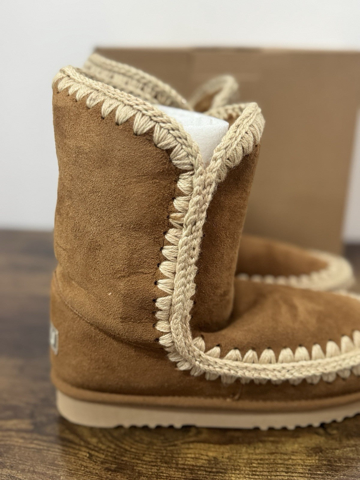 Mou Eskimo 24  Suede Cognac Casual Mou Boot Donna 41