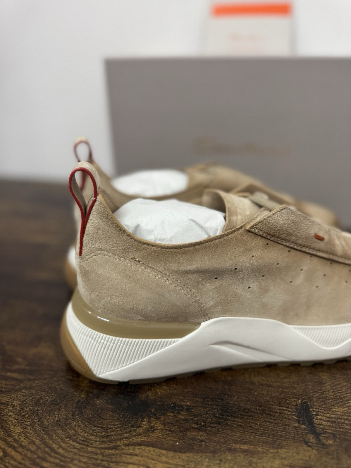 Santoni Sneaker Innova  Suede Beige Casual Scarpa Santoni 39.5