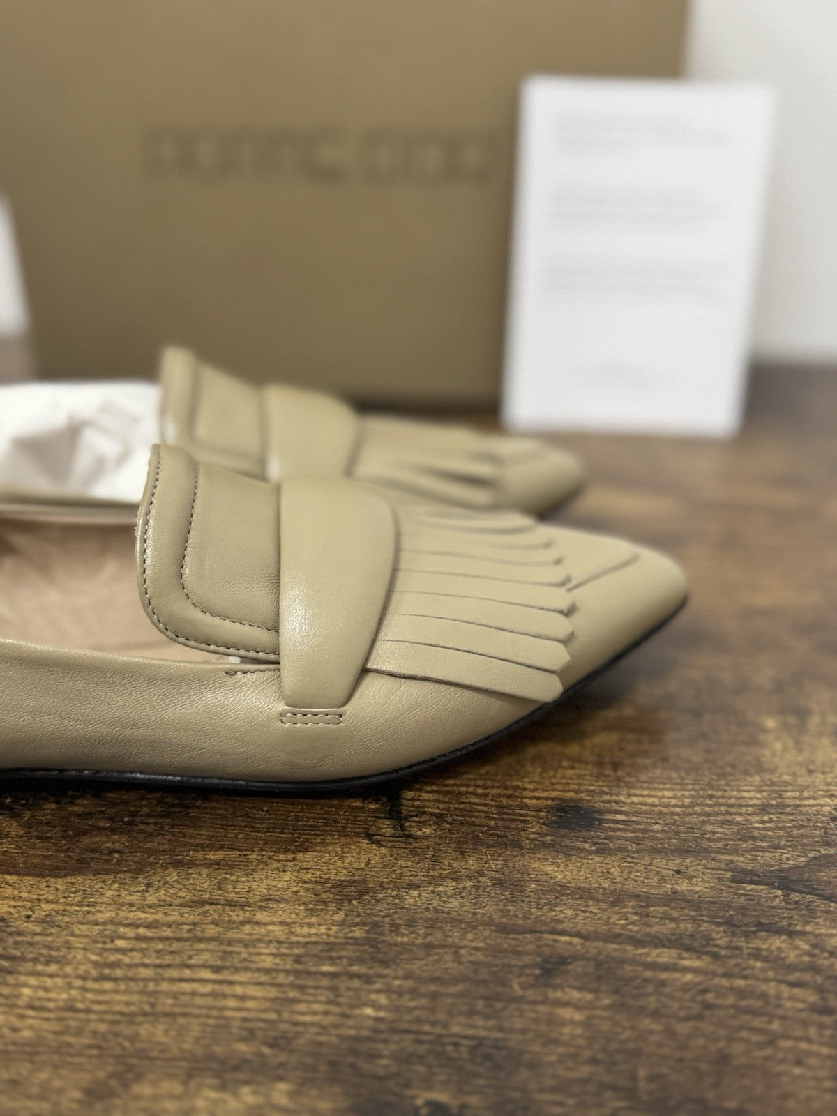 Pomme D’or Mocassino Pelle Sabbia  Casual Scarpa Donna 38