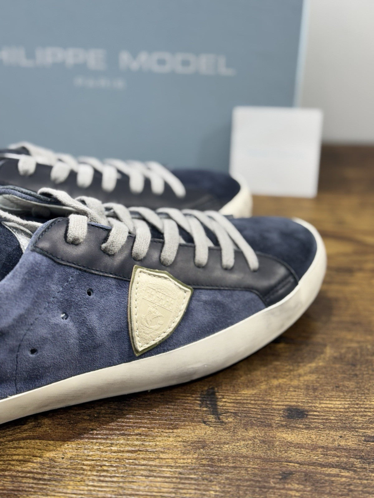 Philippe Model  Paris L u Pelle Blu Sand    Casual Uomo 45