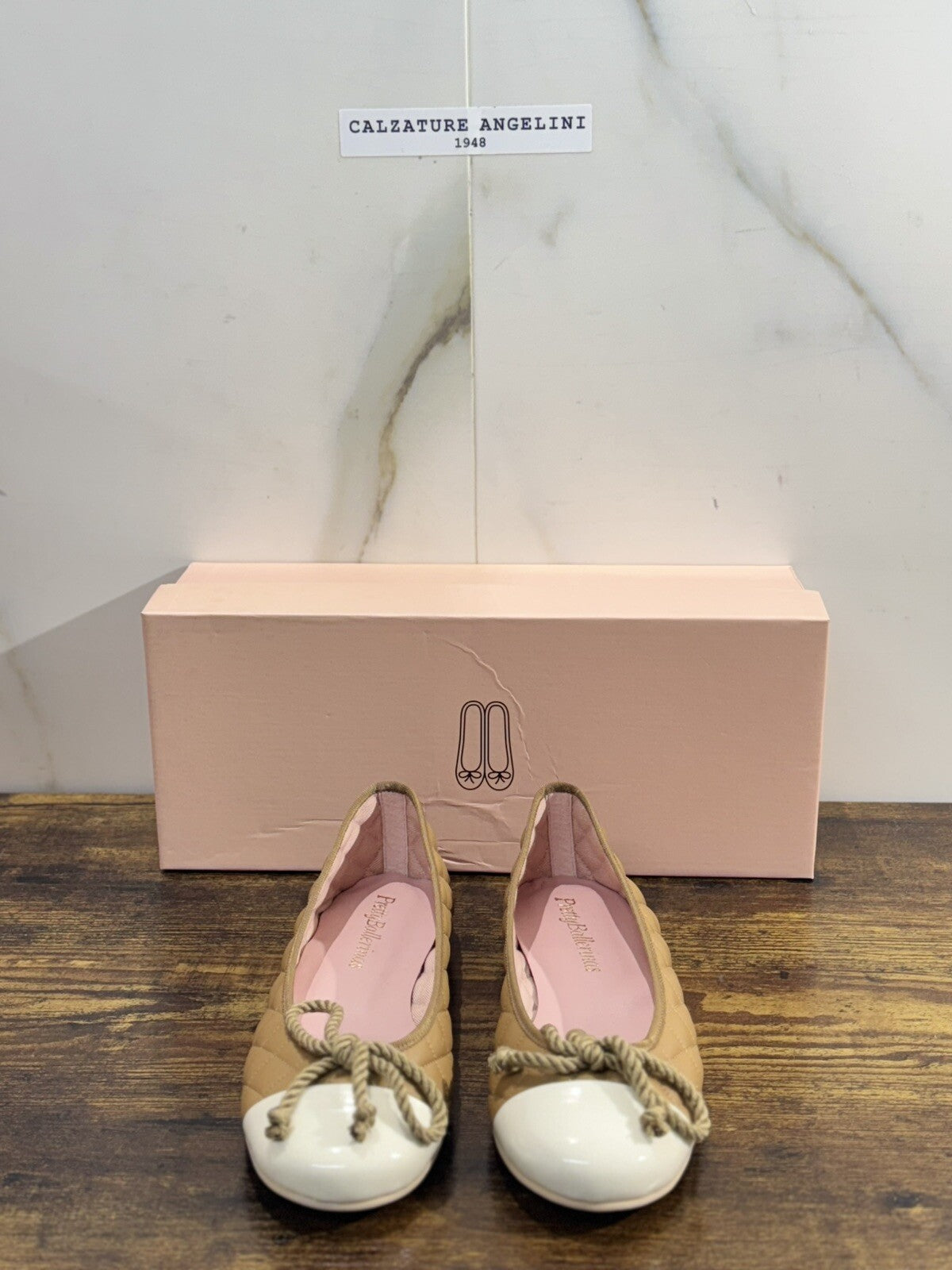 Pretty Ballerinas Scarpa Donna Rosario Pelle Beige  Ballerina Donna 37