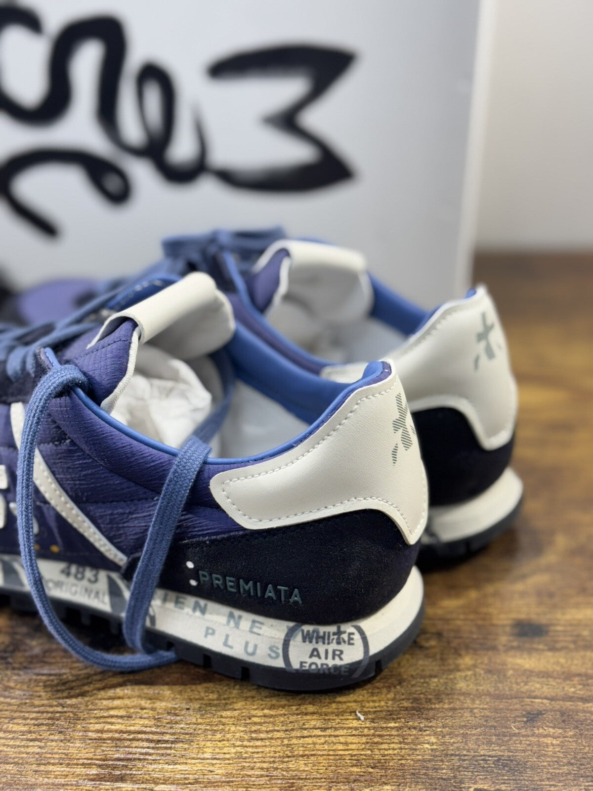 Premiata Sean Sneaker Uomo Pelle Blu    Casual Sneaker Premiata Uomo 39
