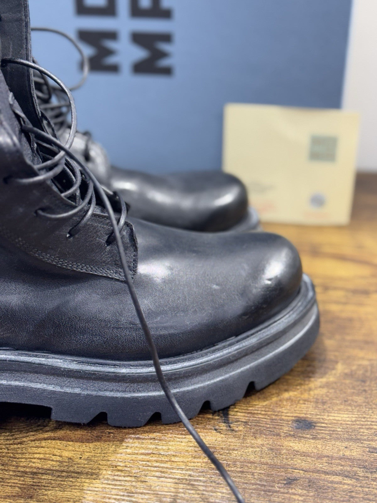 Moma Anfibio  Boot Nero   Fatto A Mano In Italia Luxury Moma Boot Donna 41