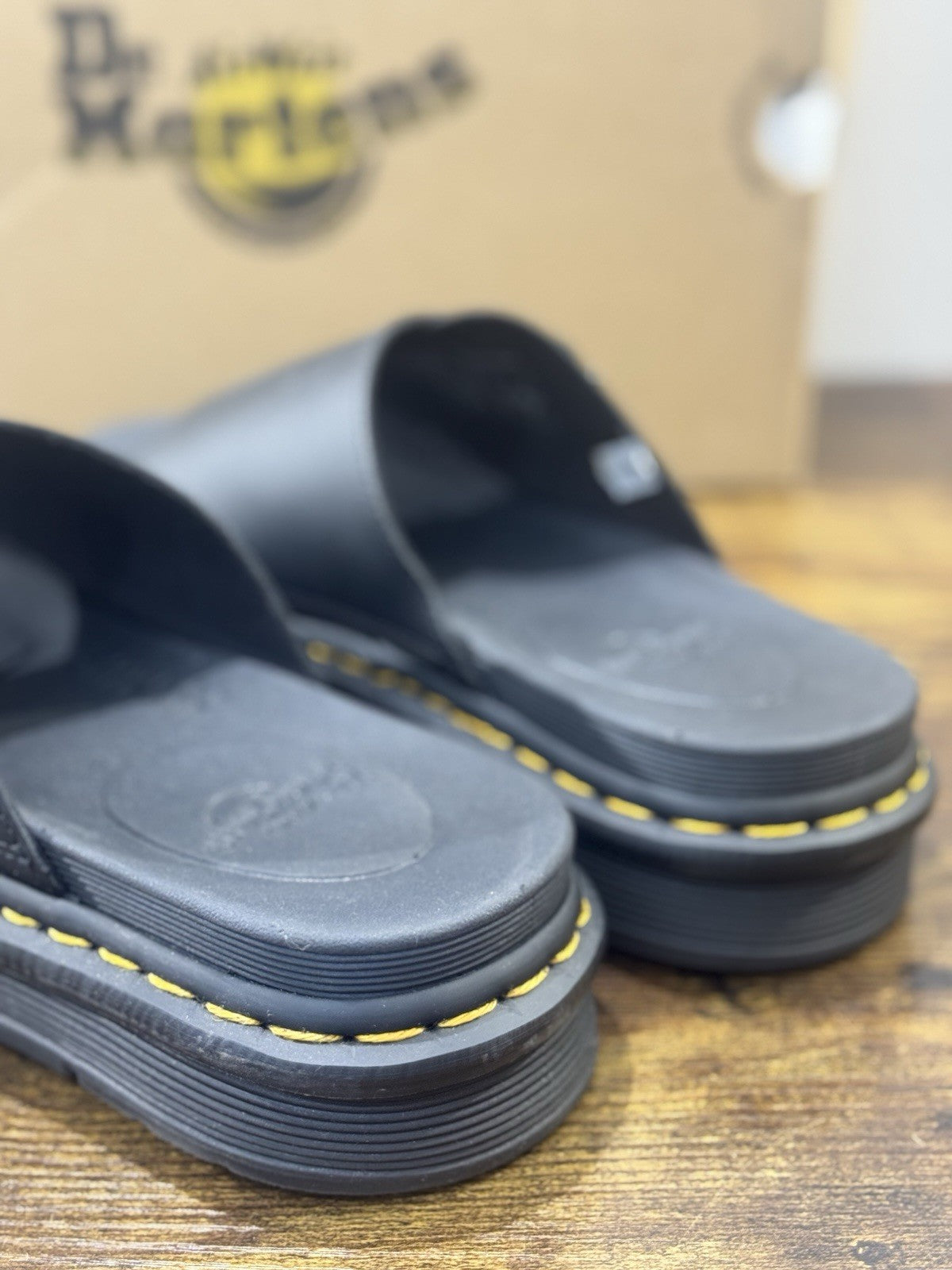 Dr Martens Sandalo  Dax Pelle Nero Casual Dr Martens Uomo 42