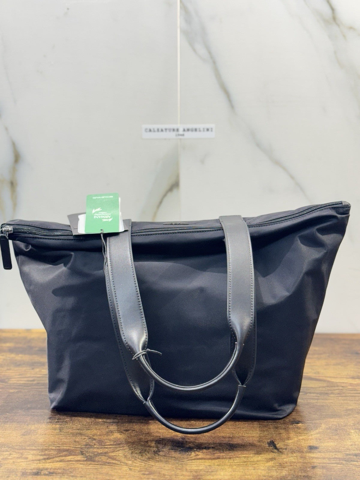 Emporio Armani Shopping Media In Nylon Riciclato   Casual Armani Borsa Donna