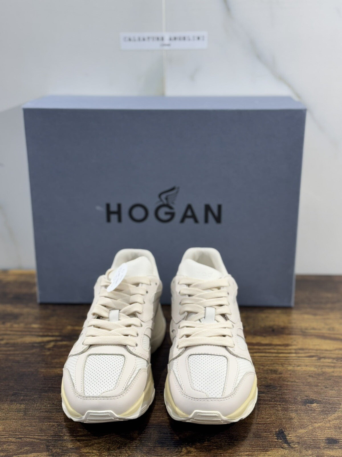 Hogan H665   Donna Sneaker  Pelle Bianca Memory Foam Luxury Hogan Woman  39