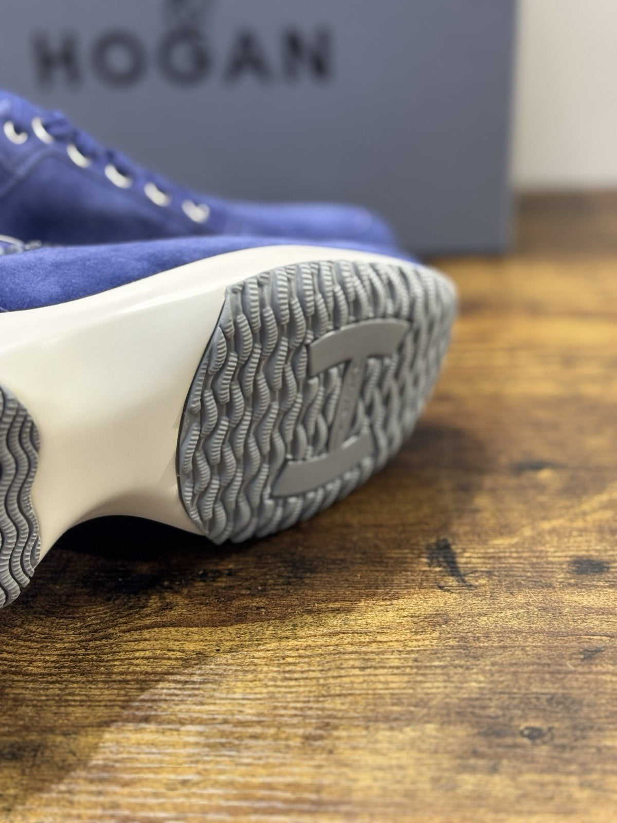 Hogan Interactive   Donna Sneaker Suede Blu  Inchiostro  Luxury Hogan Woman  38
