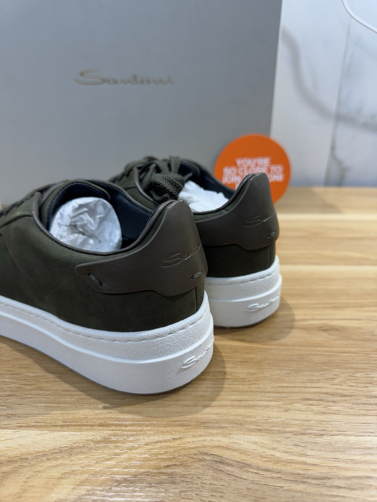 Santoni Sneaker Pelle Nabuk Verdone Icon Santoni Scarpa Uomo 40.5