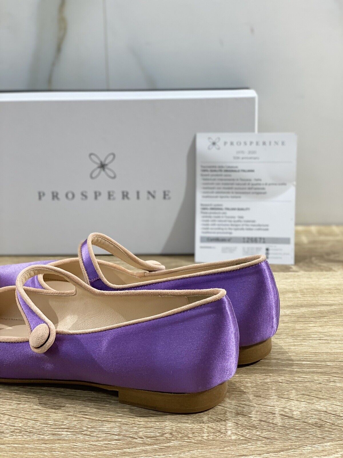 Prosperine Donna  Ballerina Lavorazione Sacchetto Raso Viola 37