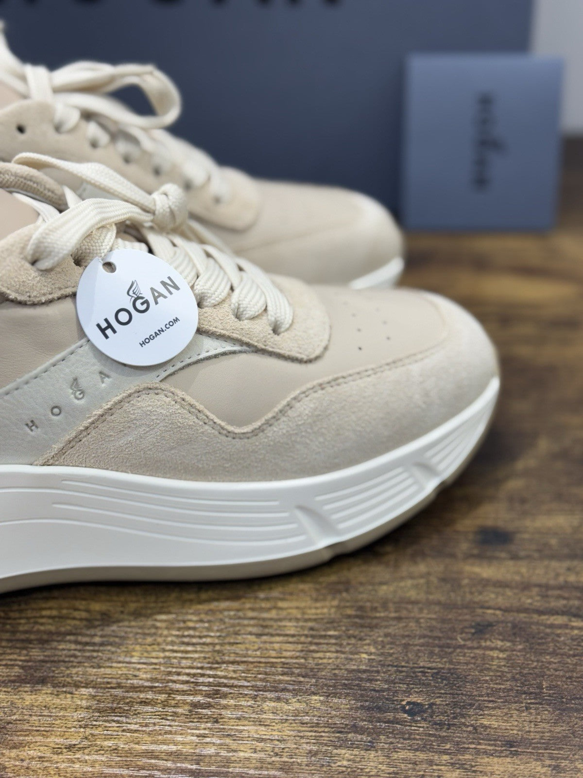 Hogan H669 Sneaker Pelle Casual Beige  Hogan Scarpe Donna 38.5